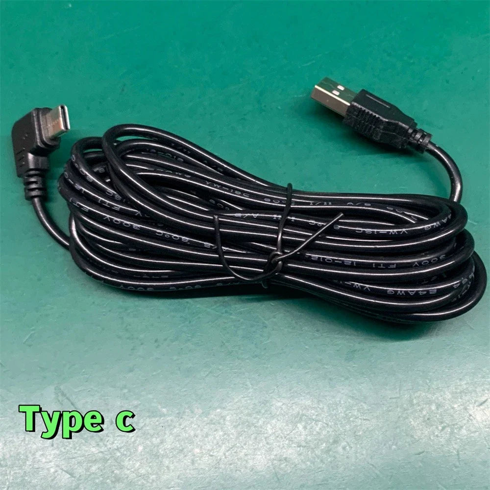 USB Charging Cable Wire Type-C for Dashcam Car DVR (Universal)