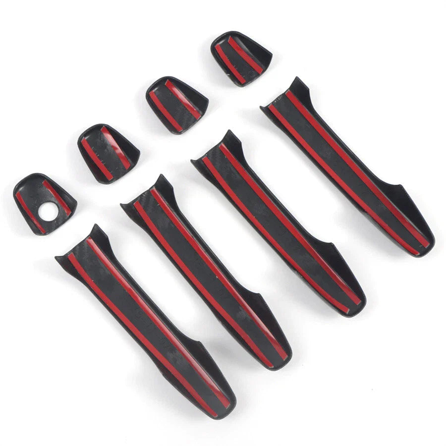Carbon Fiber Look Door Handle Cover Trim for Subaru WRX STi (2015-2021)