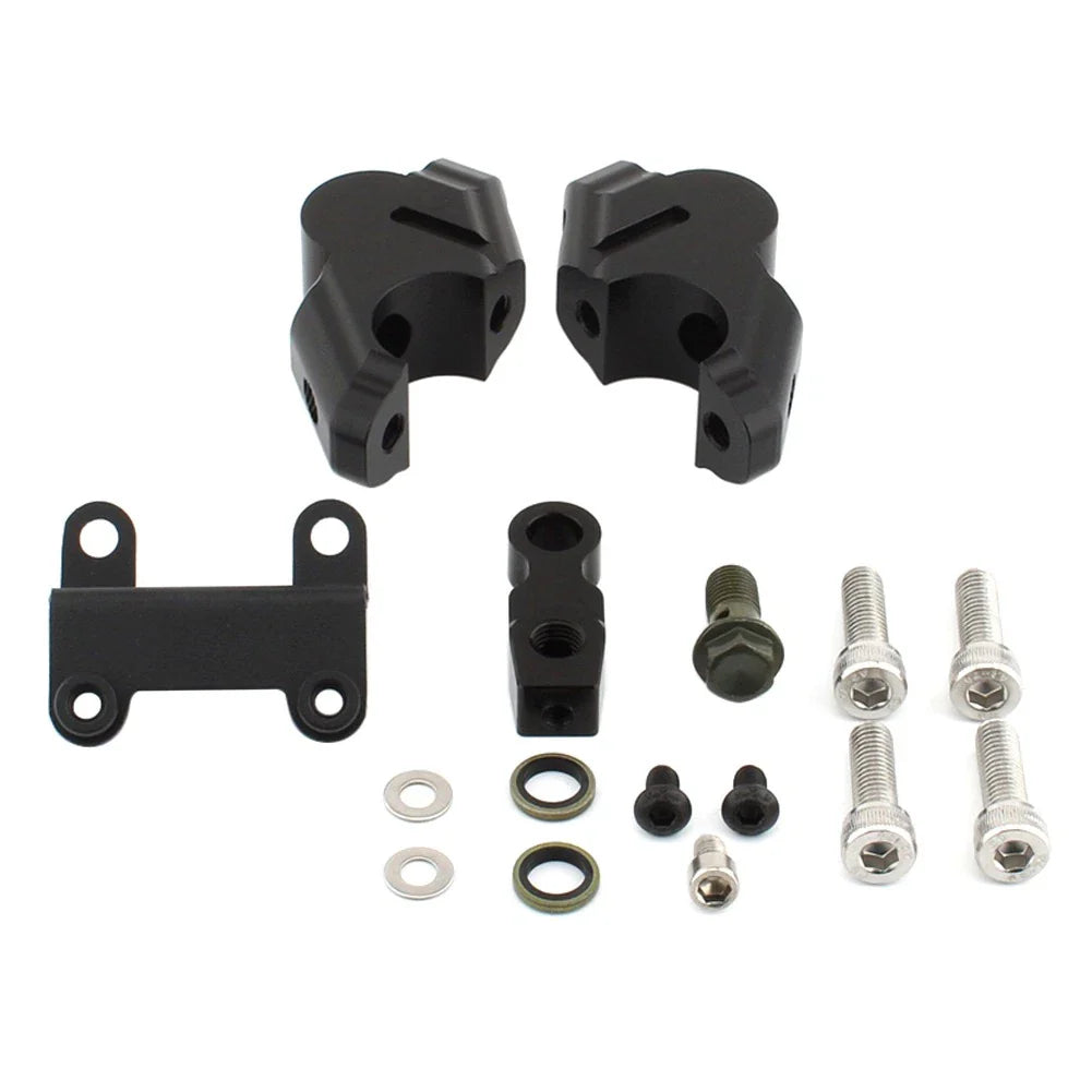 Handlebar Riser with Brake Hose Extension for Yamaha MT-07 (2014-2023)