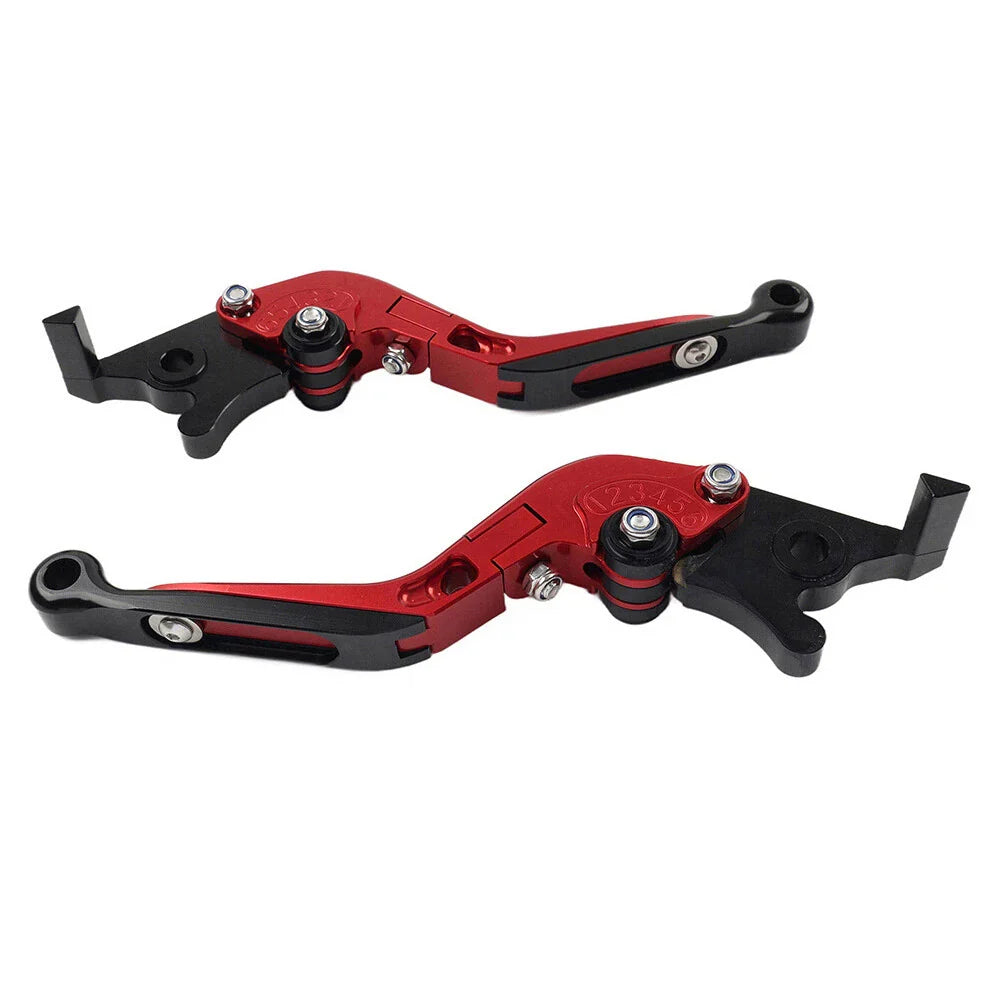 CNC Red Extendable Brake Clutch Levers for Yamaha TMAX 500 530 560 (2001-2023)