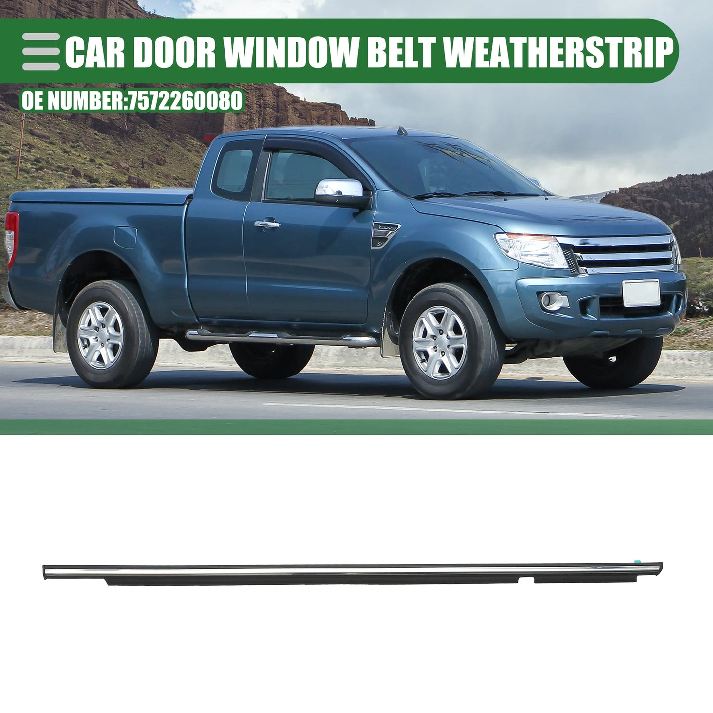 Rear Right Door Window Belt Weatherstrip for Lexus GX 470 (2003–2009)