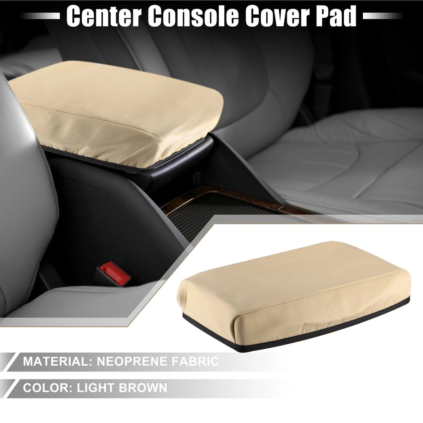 Center Console Armrest Cover for Nissan Altima (2007–2012) Light Brown