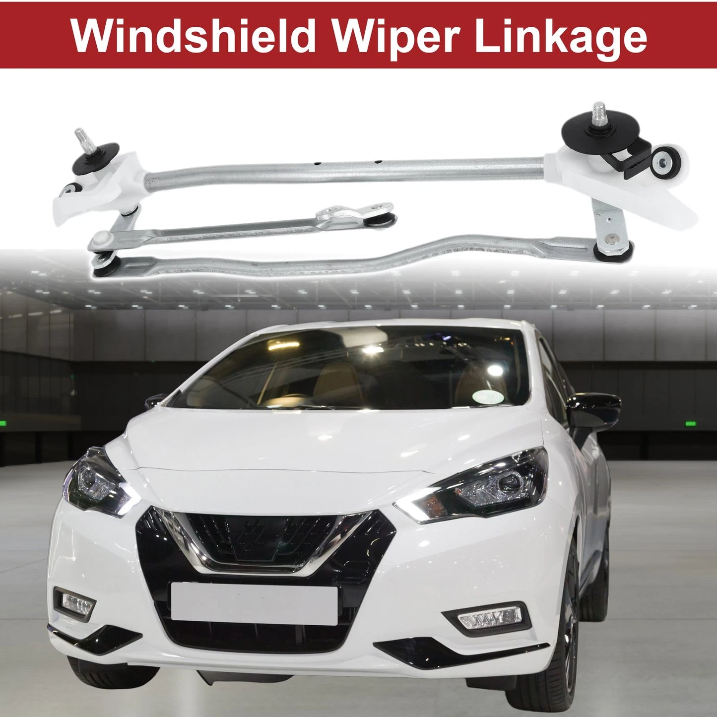 Front Transmission Windshield Wiper Linkage Lever for Nissan Micra (2003–2010)