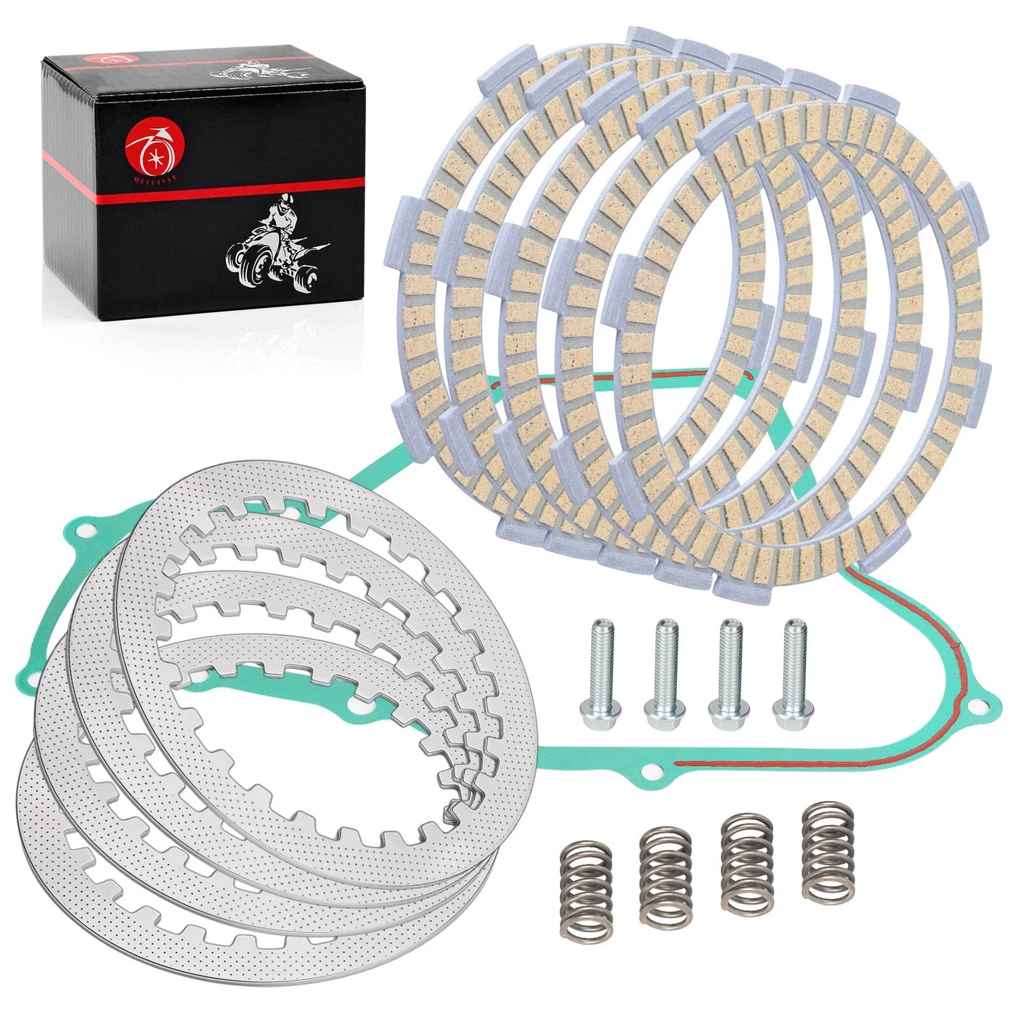 Clutch Friction Steel Plates Gasket Kit for Honda CR85R CR85RB (2003–2007)