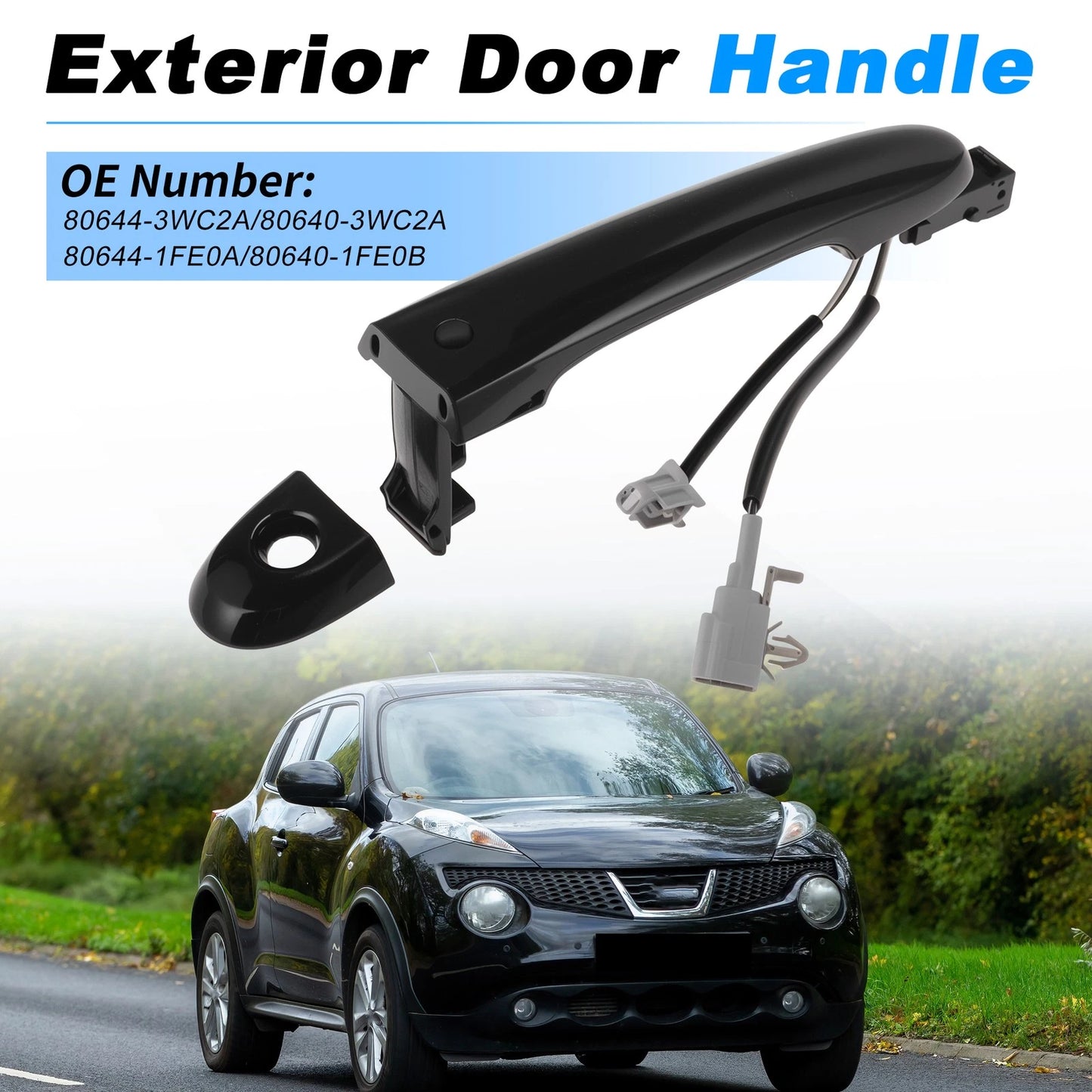 Front Right Exterior Door Handle No. 80644-3WC2A for Nissan Juke (2011–2019)