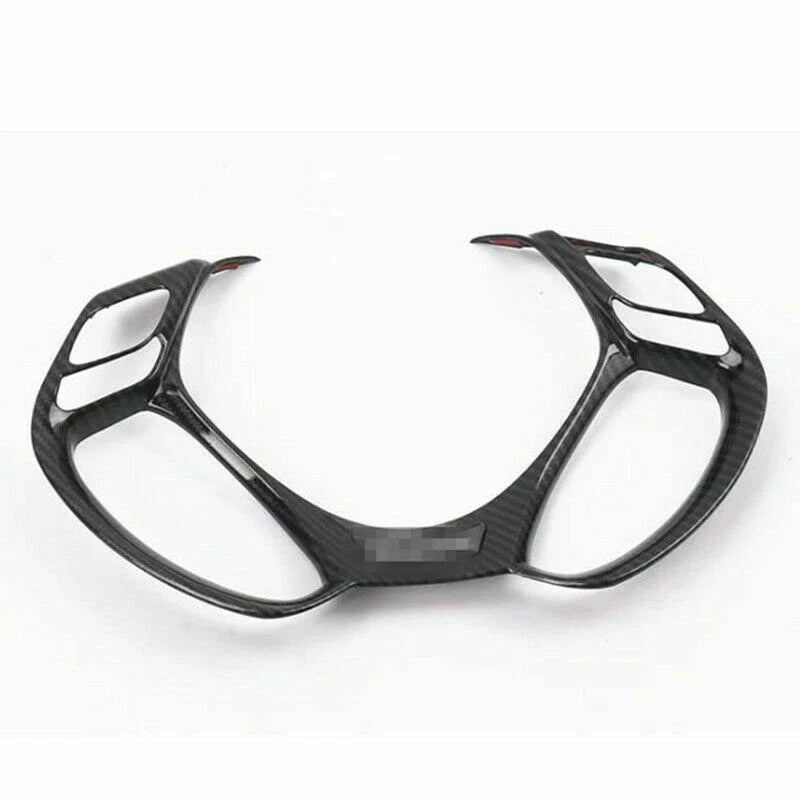 Carbon Fiber Car Steering Wheel Decor Cover Trim for Toyota C-HR (2016–2020)