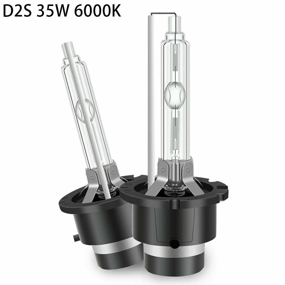 6000K D2S HID Xenon Headlight Bulbs, 2 x Waterproof IP68 for Vehicles