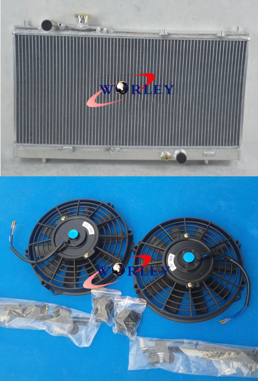 Aluminum Radiator for Mazda Protege/Protege5 (1999–2003) +10" Fans