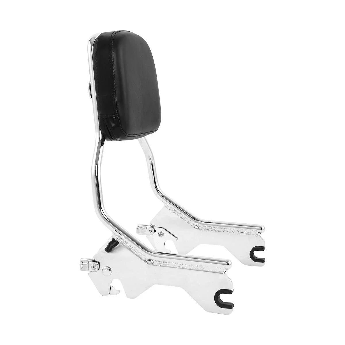 Black/Chrome Sissy Bar Backrest for Harley Softail Heritage (2018-2025)