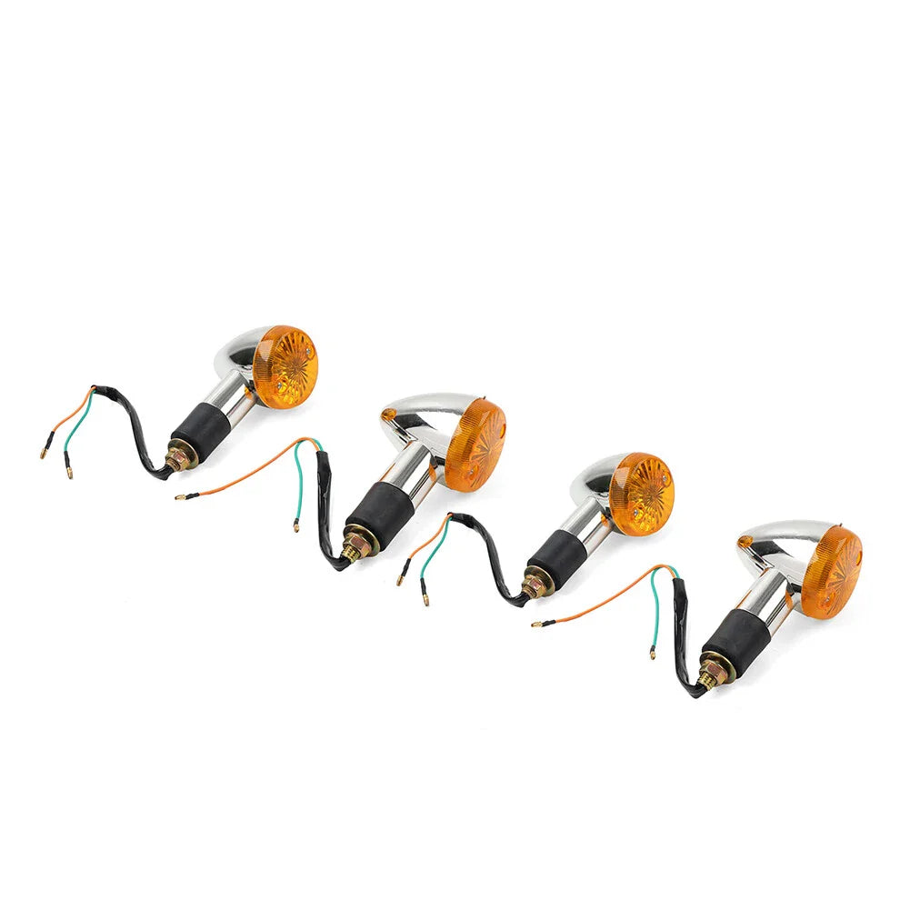 4 x Amber Turn Signal Lights for Suzuki Boulevard C109R C50 C90 (2005-2023)