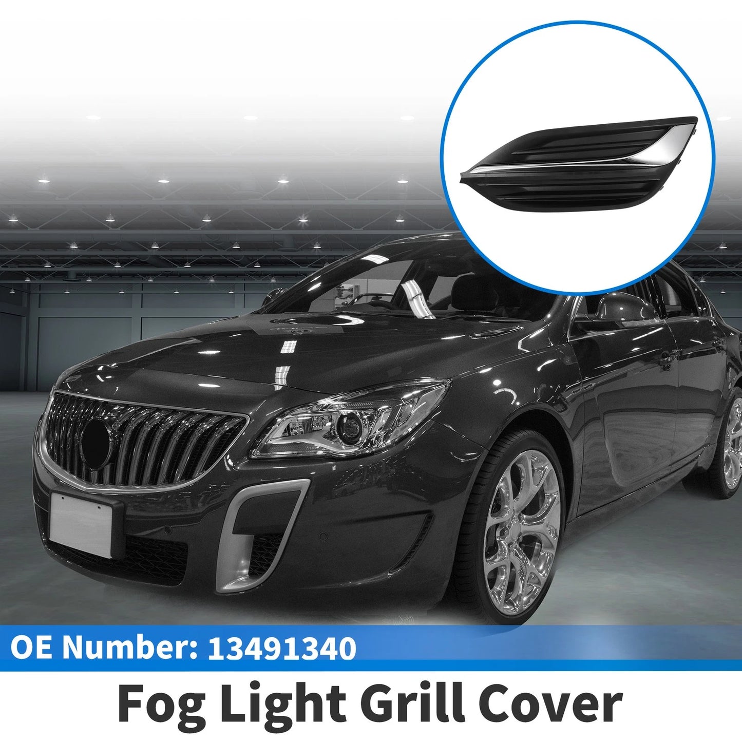 1 Pc Fog Light Grill for Buick Regal (2017–2019) No. 13491340