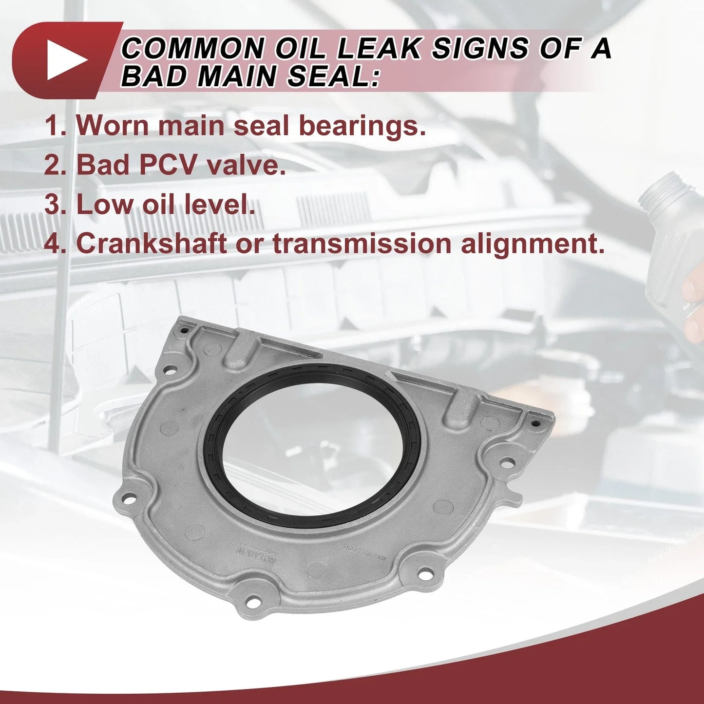 Crankshaft Oil Seal for Cadillac, Buick, Chevy (2000-2023)