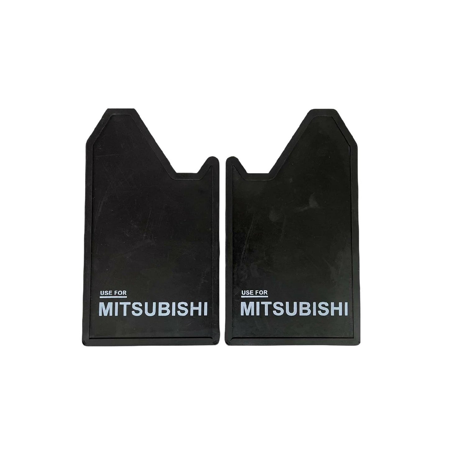 Mitsubishi 4WD 4X4 Off-Road Mud Flaps Splash Guards Black Rubber