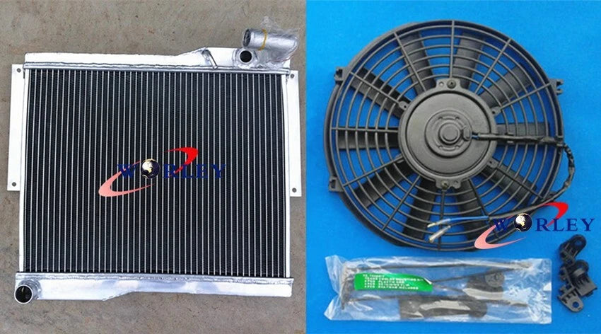 Aluminum Radiator with Fan for MG MGB GT/Roadster (1977–1980)
