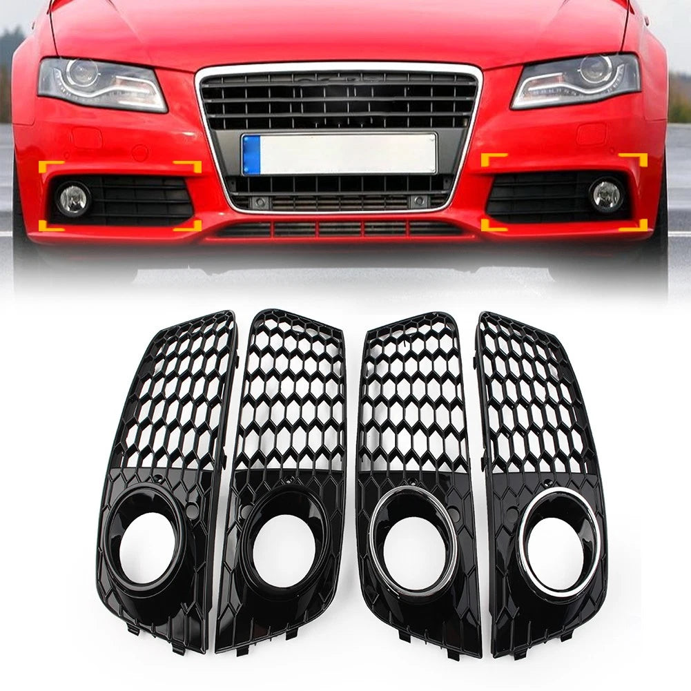 Right Front Lower Bumper Grill Fog Light Cover Trim for Audi A6 C7 (2014–2018)