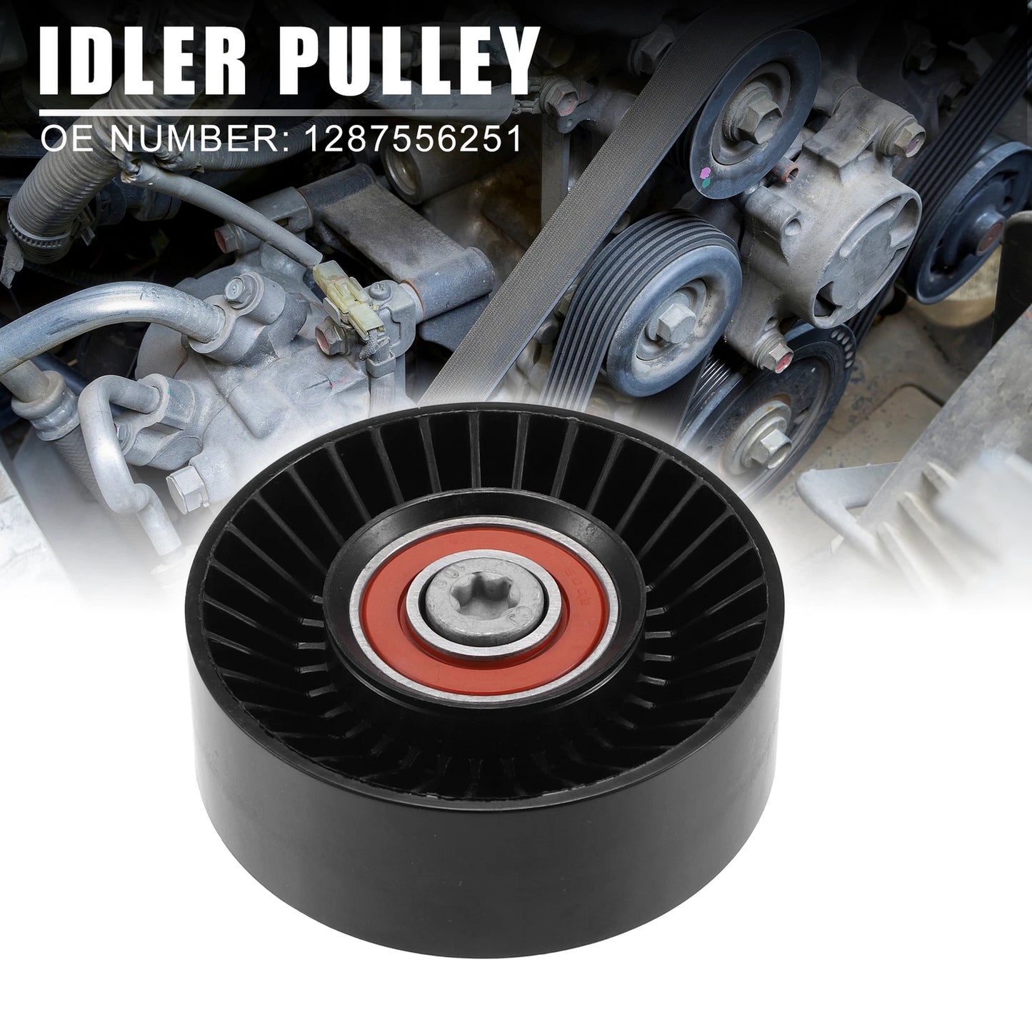 Drive Belt Idler Pulley for BMW 1 Series M (2011) 1287556251