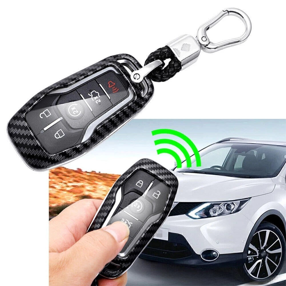 Carbon Fiber Smart Key Cover for Ford (Fit Models)