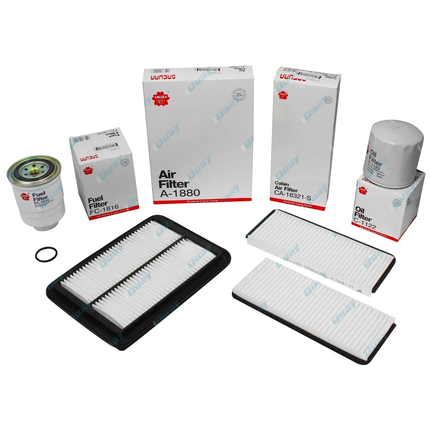 Oil Air Fuel Cabin Filter Kit for Navara D40 2.5L YD25 Diesel Thai Built