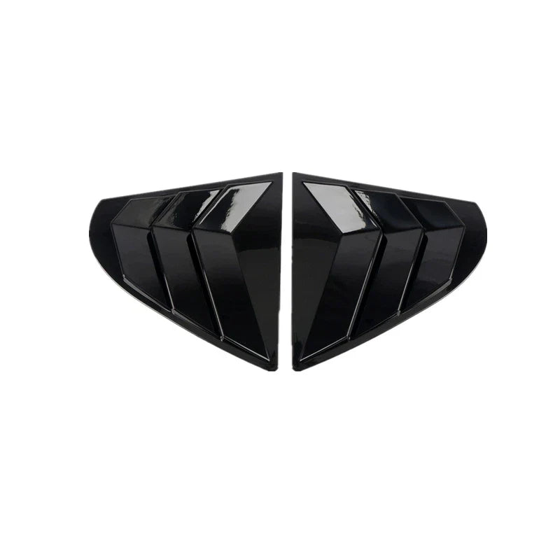 Black Side Vent Window Louver Cover for Mitsubishi Lancer EVO (2009–2016)