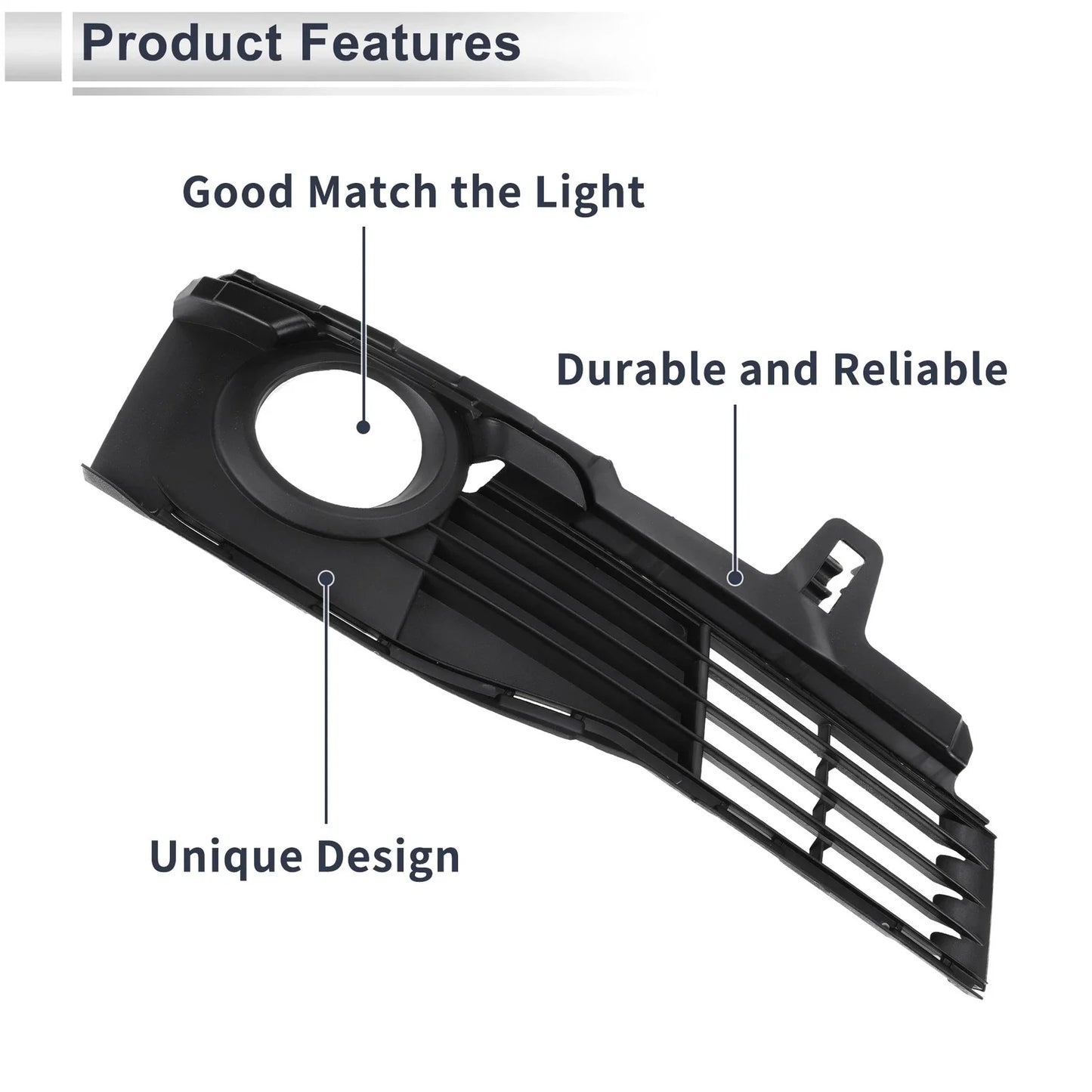 1 x Front Right Fog Light Grill for BMW 3 Series (2015 - 2019)