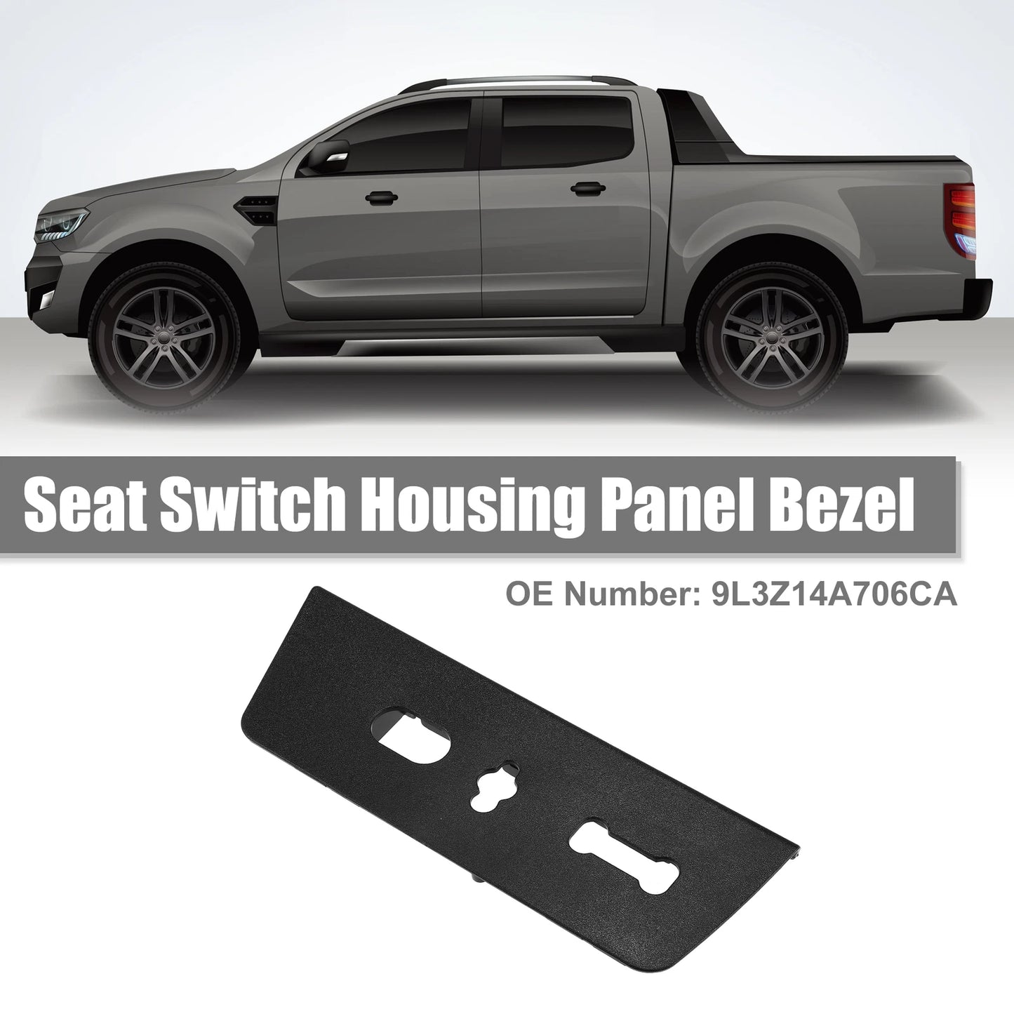 Front Left Seat Switch Housing Trim Bezel for Ford F-150 (2015–2021)
