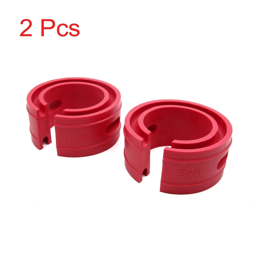 2pcs Rubber Shock Buffer for Car (Type-B+, Red)
