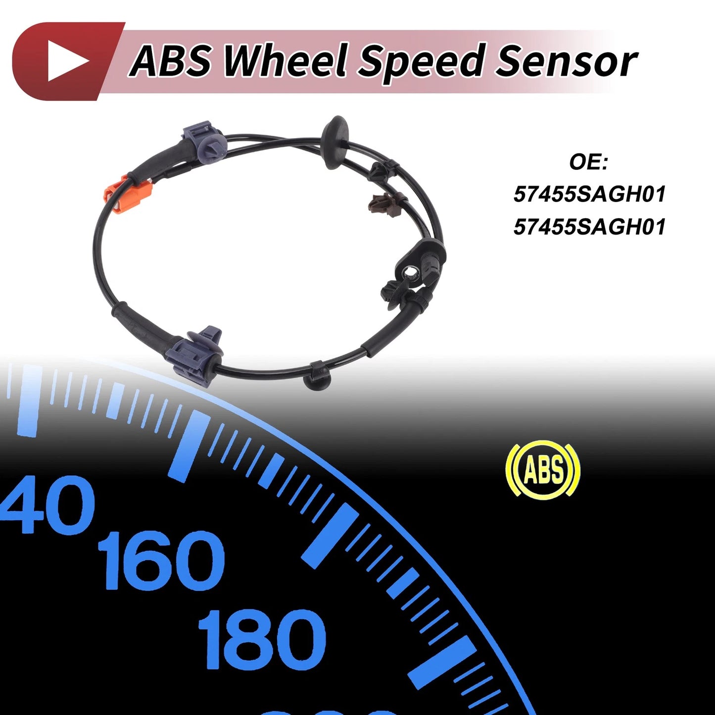 ABS Wheel Speed Sensor No. 57455SAGH01 for Honda City GE4 (2009–2014)