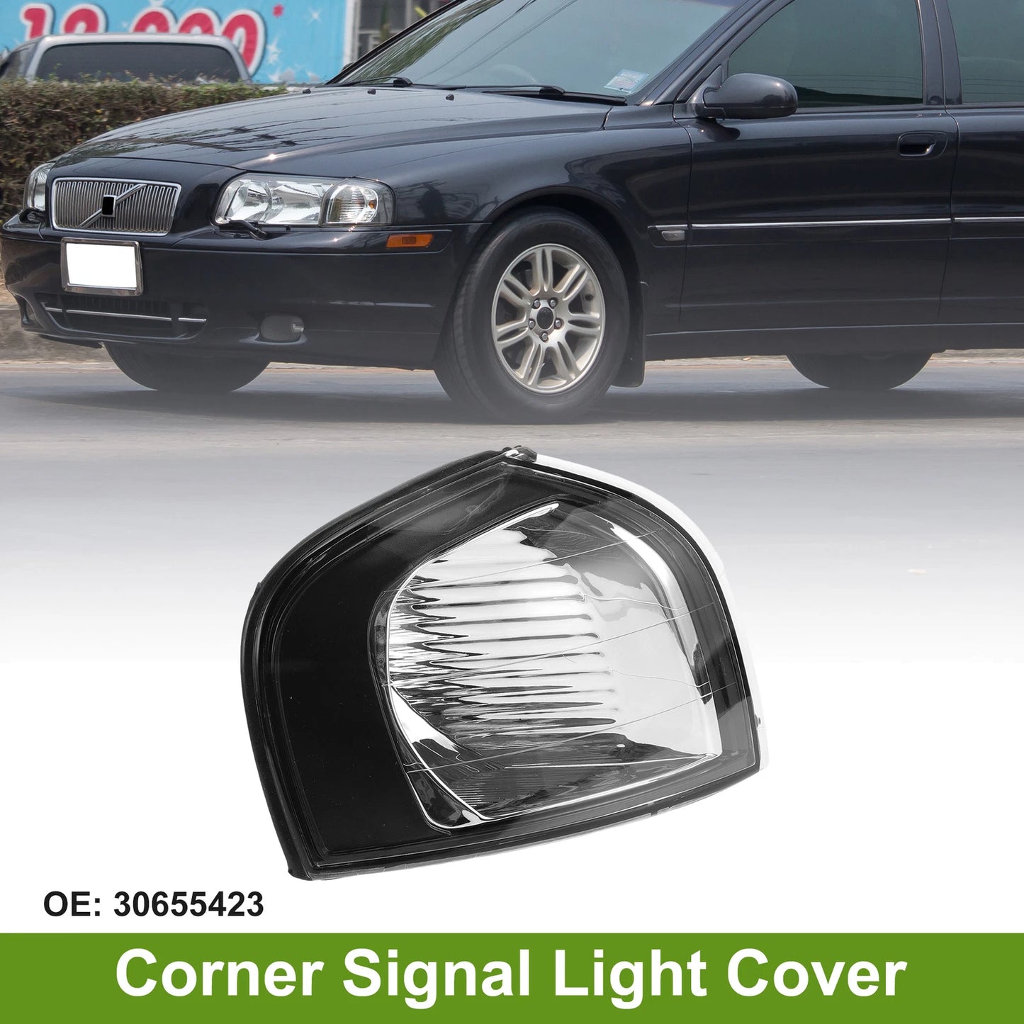 1Pc Right Corner Signal Light Cover for Volvo S80 (1999–2006) No. 30655423