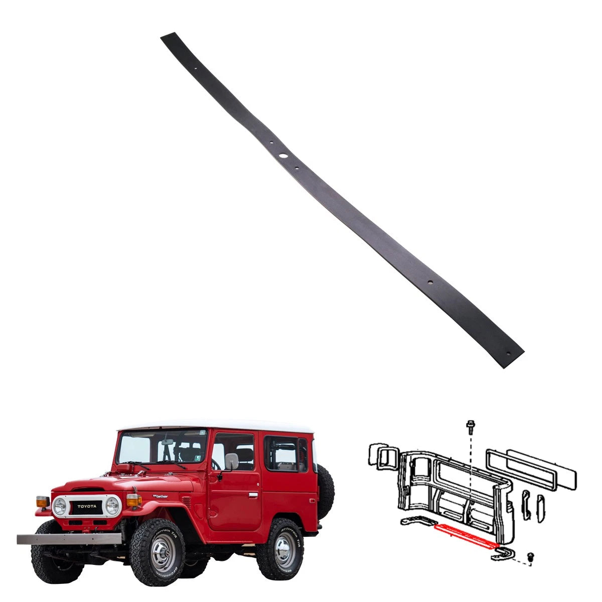 Weatherstrip for Toyota Land Cruiser BJ45 FJ45 HJ45 47 (1975–1984)