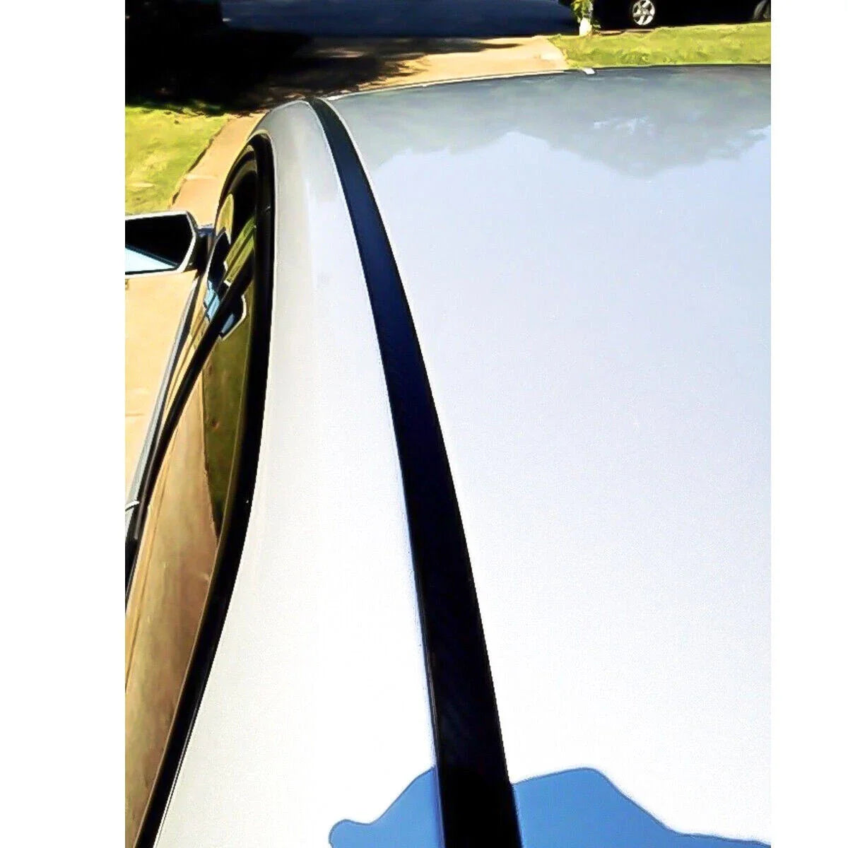 Universal Flexible Roof Trim Molding for Auto Top Black