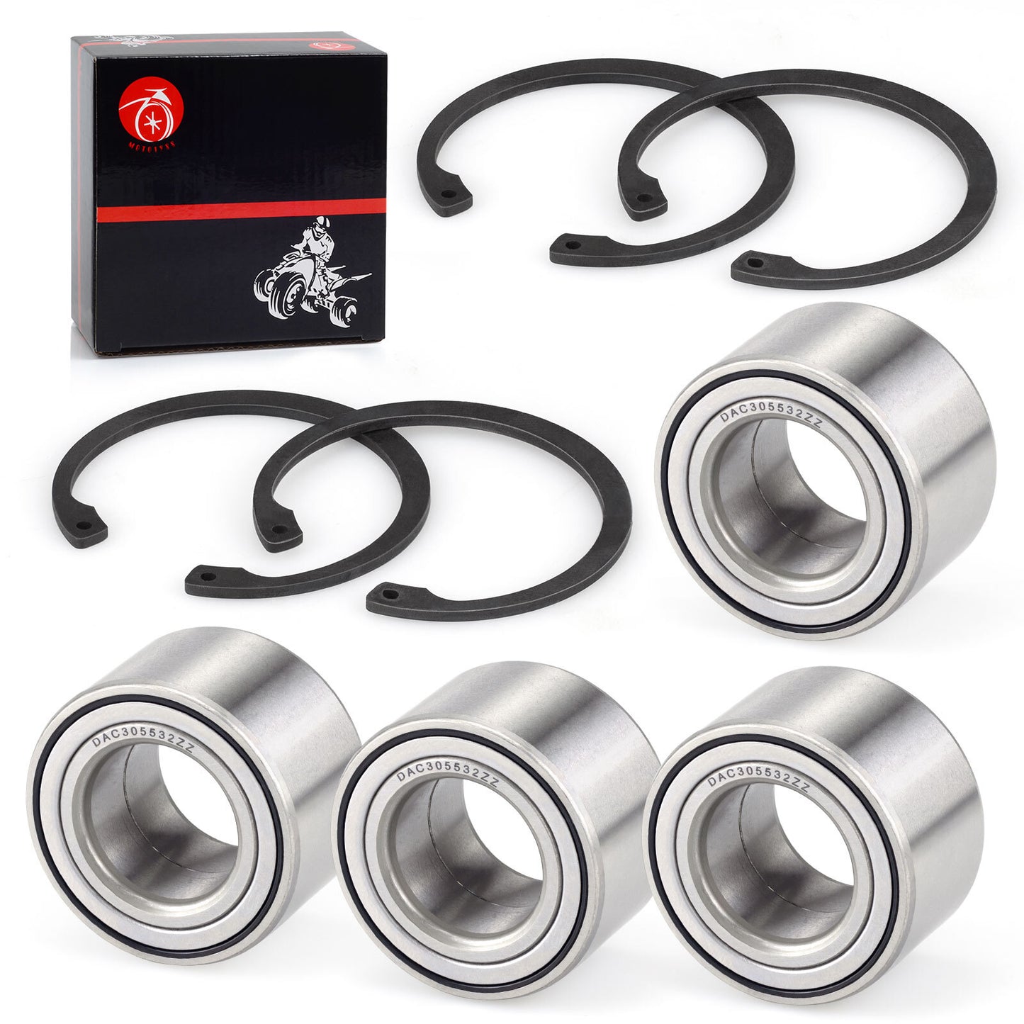 Set of 4 Wheel Bearings for Arctic Cat Prowler 500 550 650 700 1000