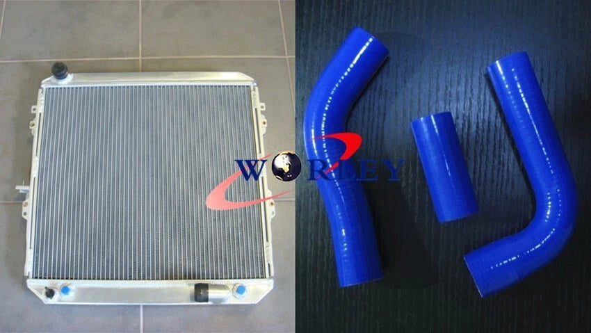 Aluminum Radiator & Silicone Hose Kit for Toyota Surf Hilux (1988–1997)