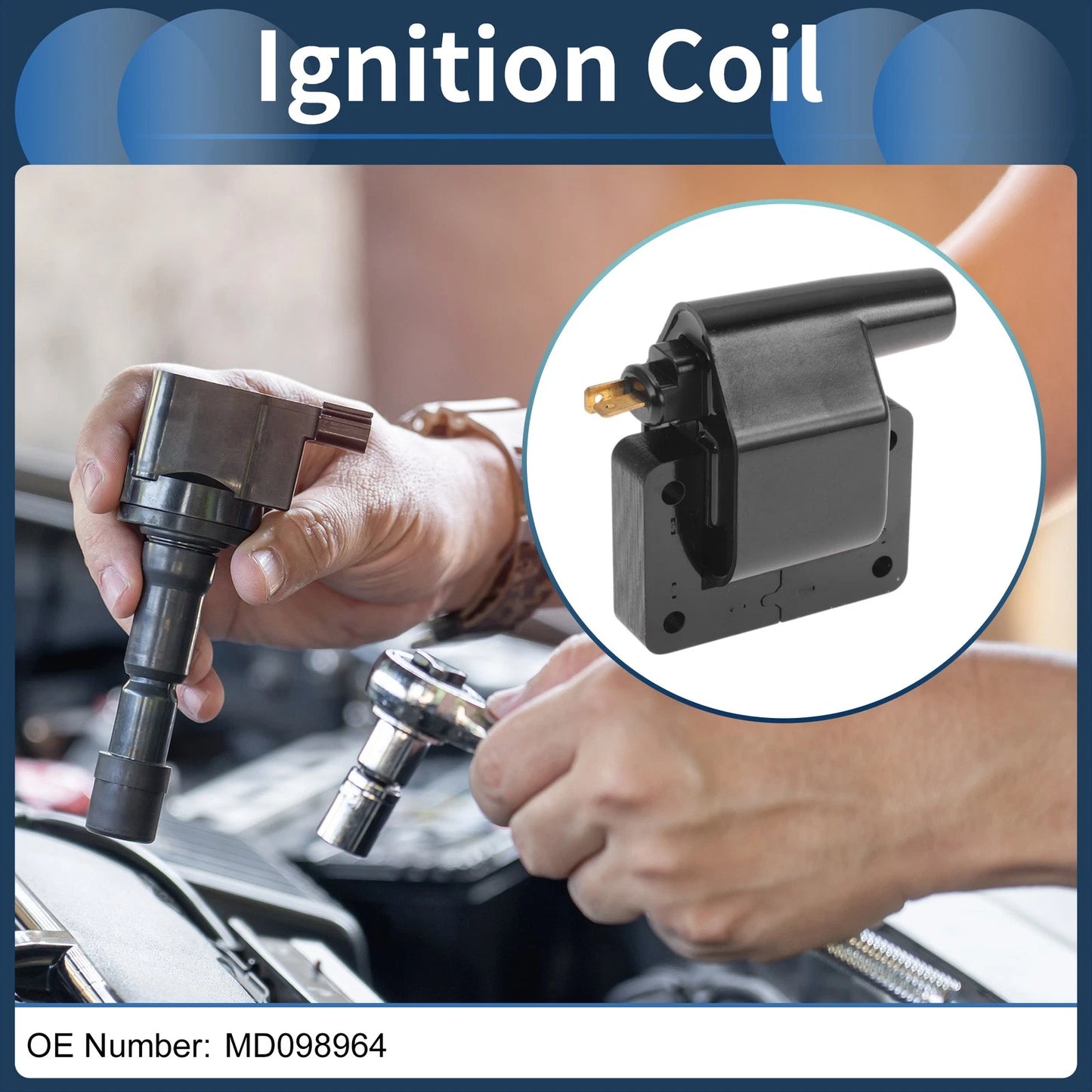 Ignition Coil Pack No.MD098964 for Hyundai Pony (1985–1994)