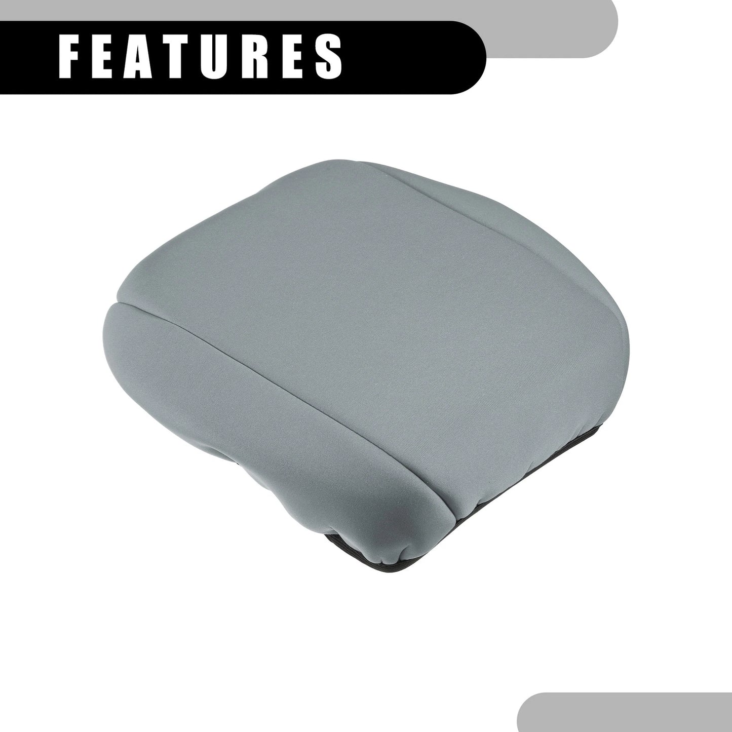 Center Console Lid Armrest Cover for Jeep Wrangler (2018–2023) Gray