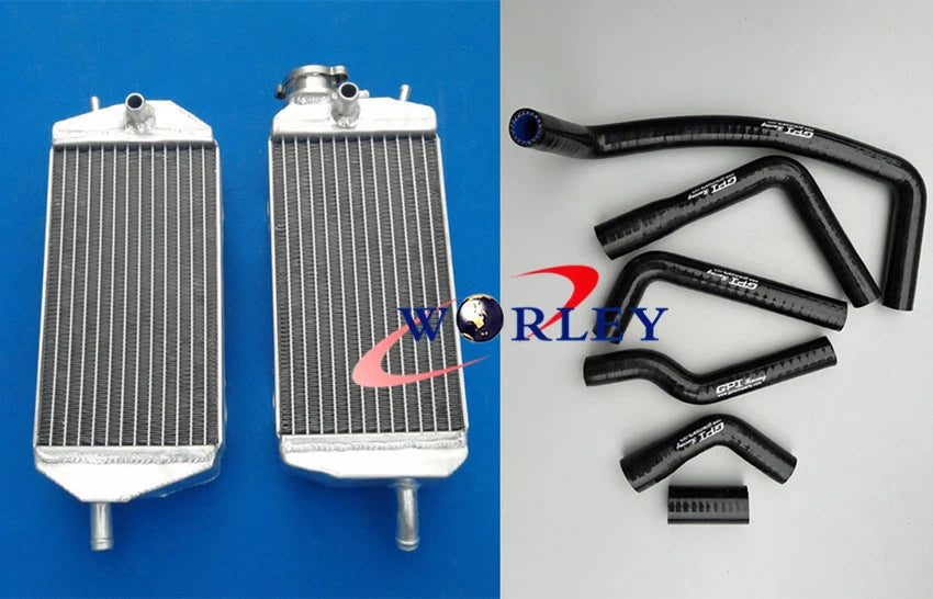 Aluminum Radiator and Hose for Gas Gas MX/SM/EC 125/200/250/300 (2007–2013)