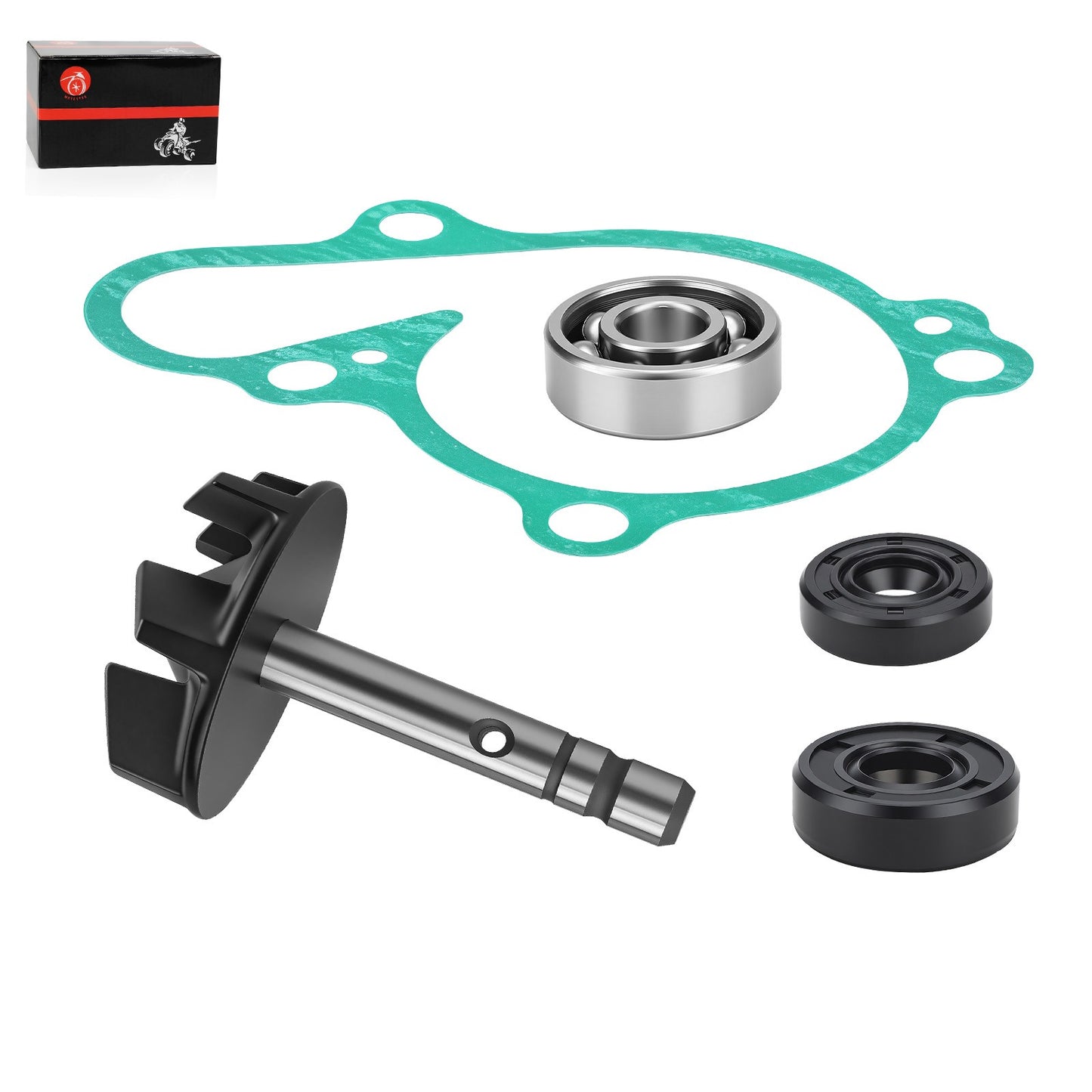 Water Pump Impeller Shaft & Gasket Kit for Yamaha YZ125 (2005–2024)