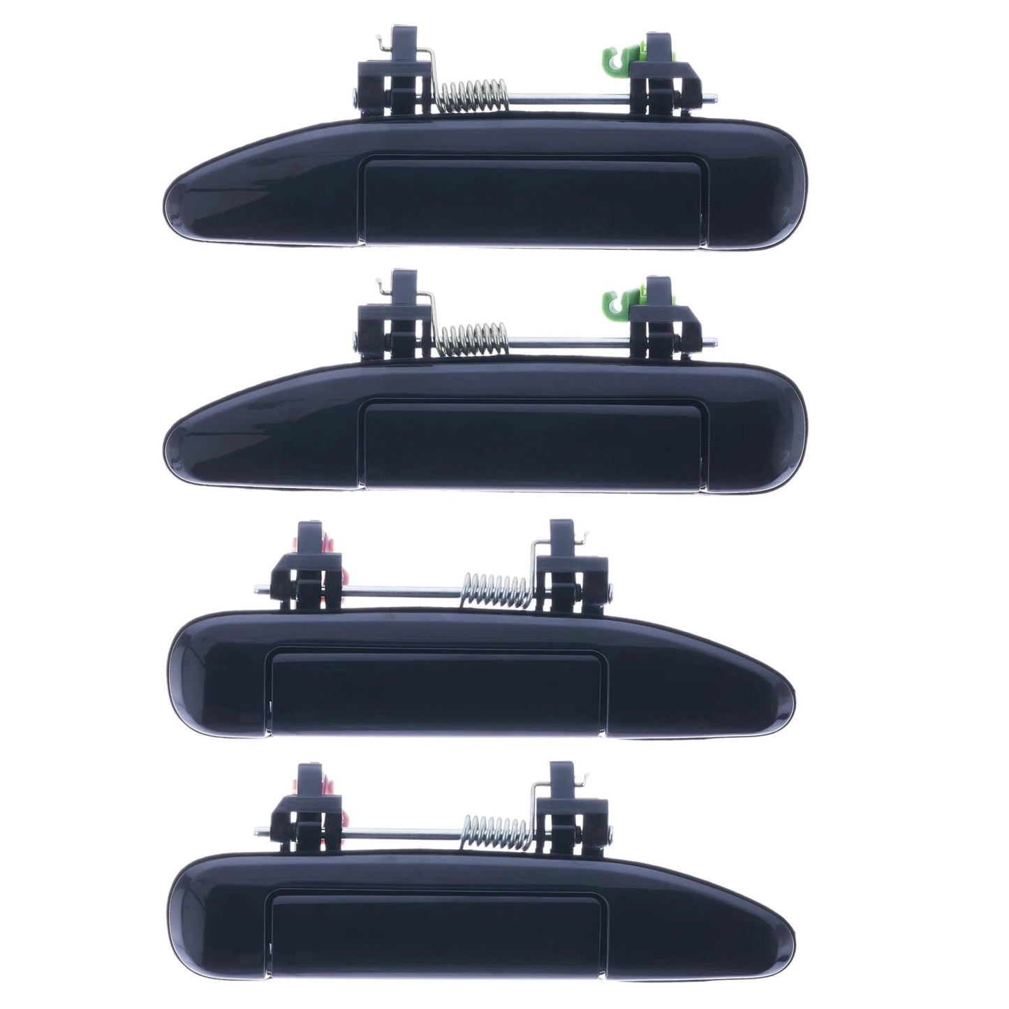 Set of 4 Outer Door Handles Black for Nissan Patrol (1997–2016)
