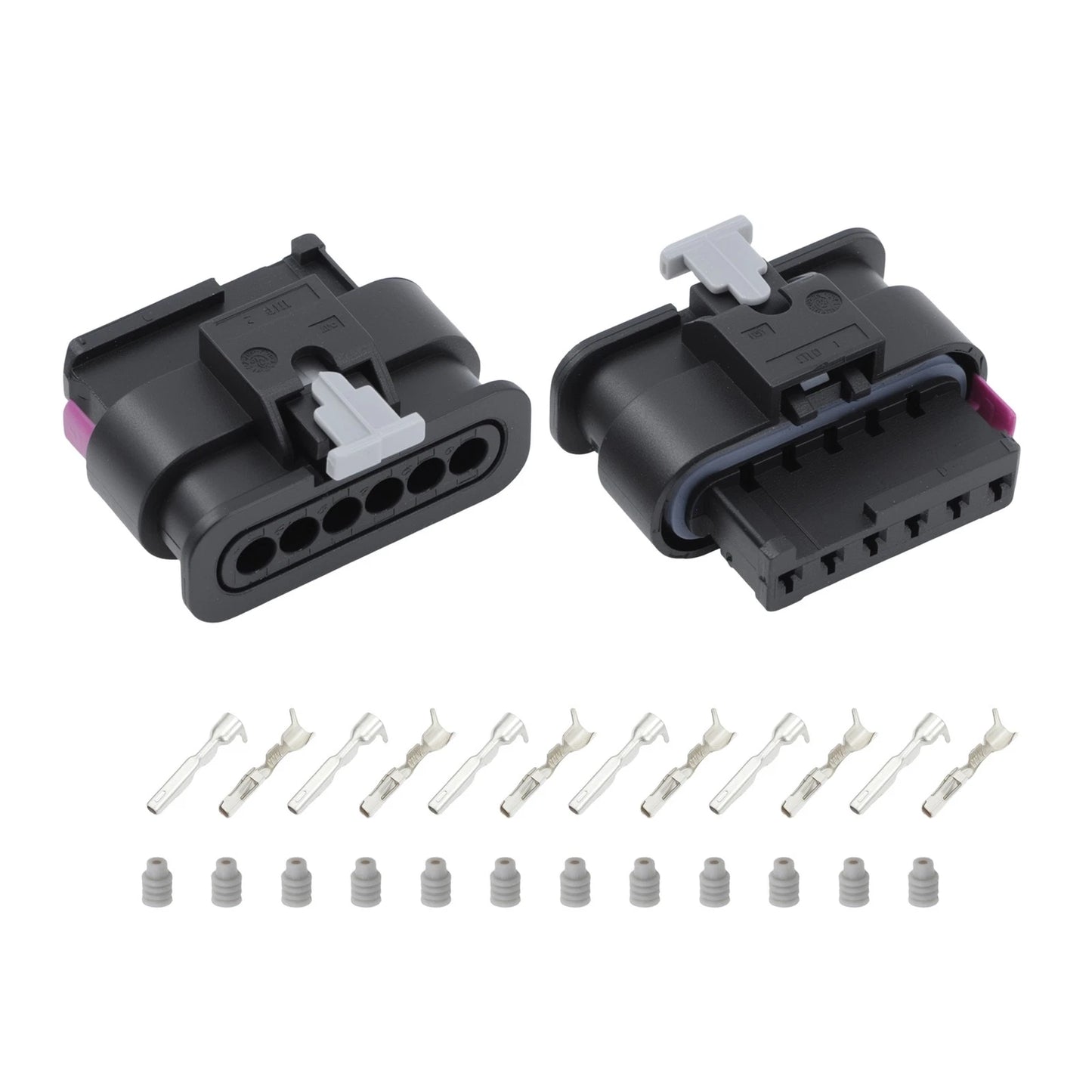 Set of 2 6 Pin Tail Light Plug Connectors for BMW 1 2 3 4 Series