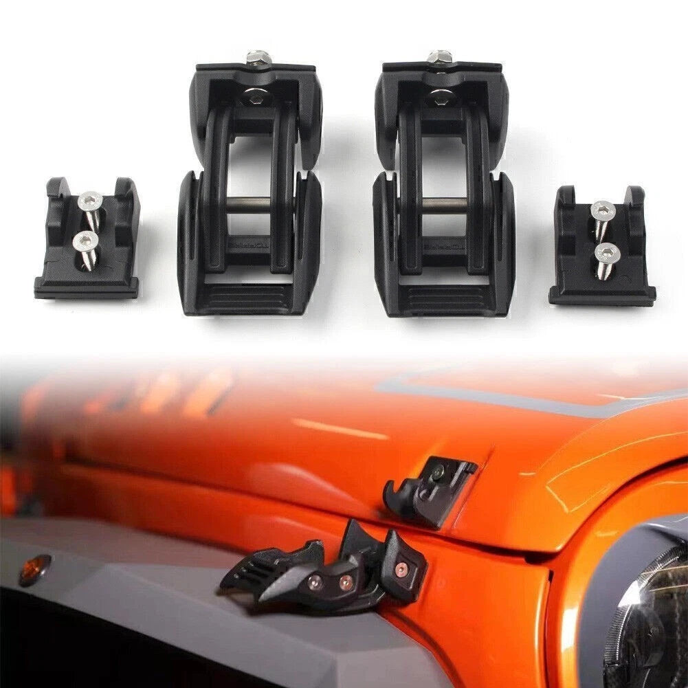Set of 2 Door Hinged Step Pedals Foot Pegs for Jeep Wrangler JK JL (2007–2022)