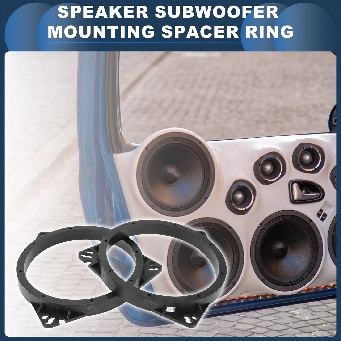 2X Speaker Spacer Ring Adaptor for Toyota 6.5"