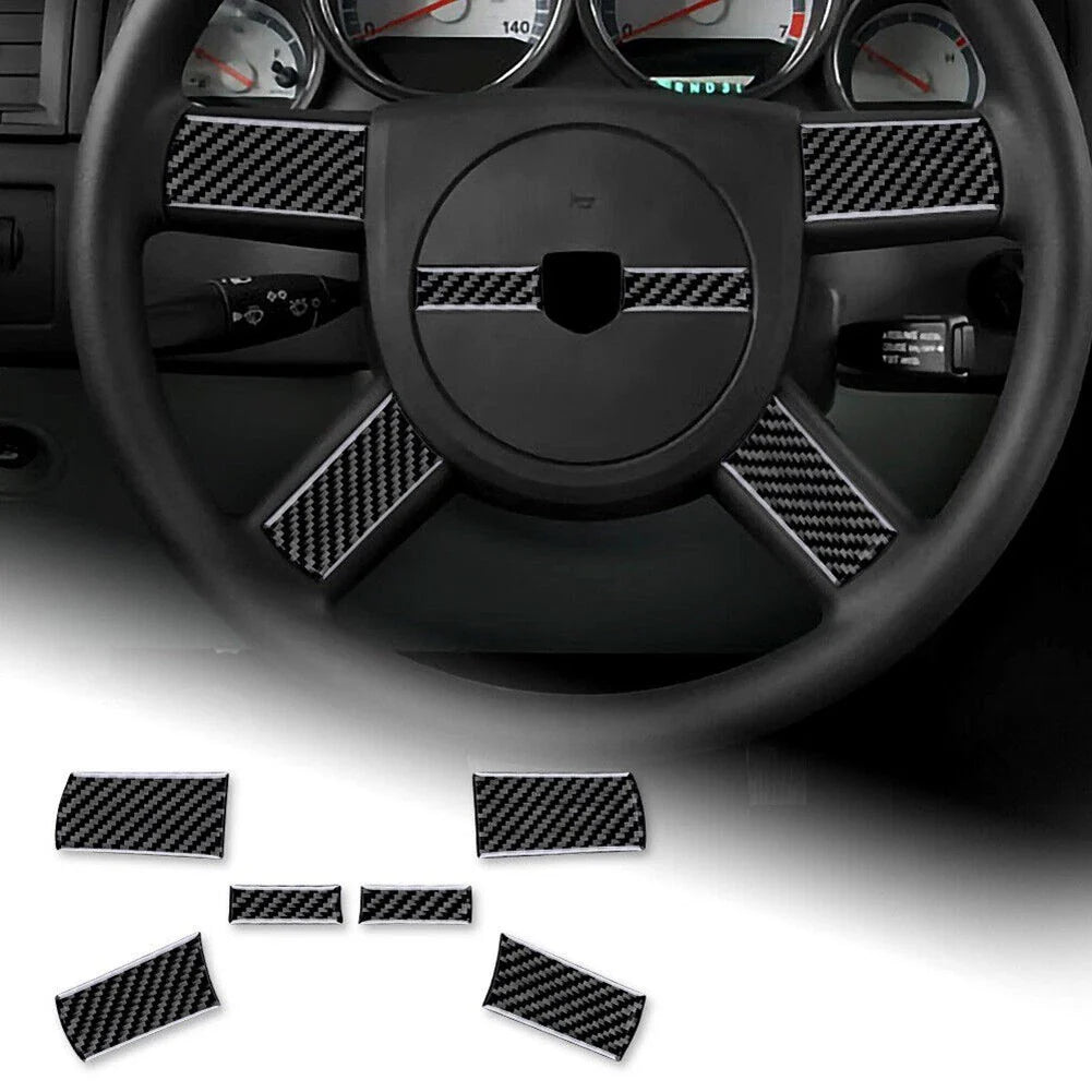 Carbon Fiber Steering Wheel Cover Sticker
