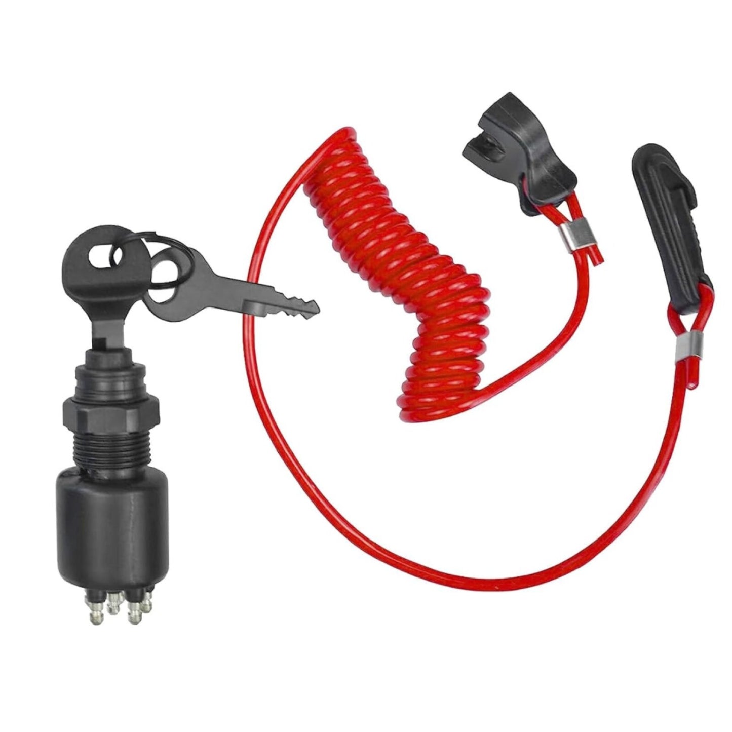 Ignition Switch with 2 Keys & Safety Lanyard for Evinrude Johnson OMC BRP E-TEC
