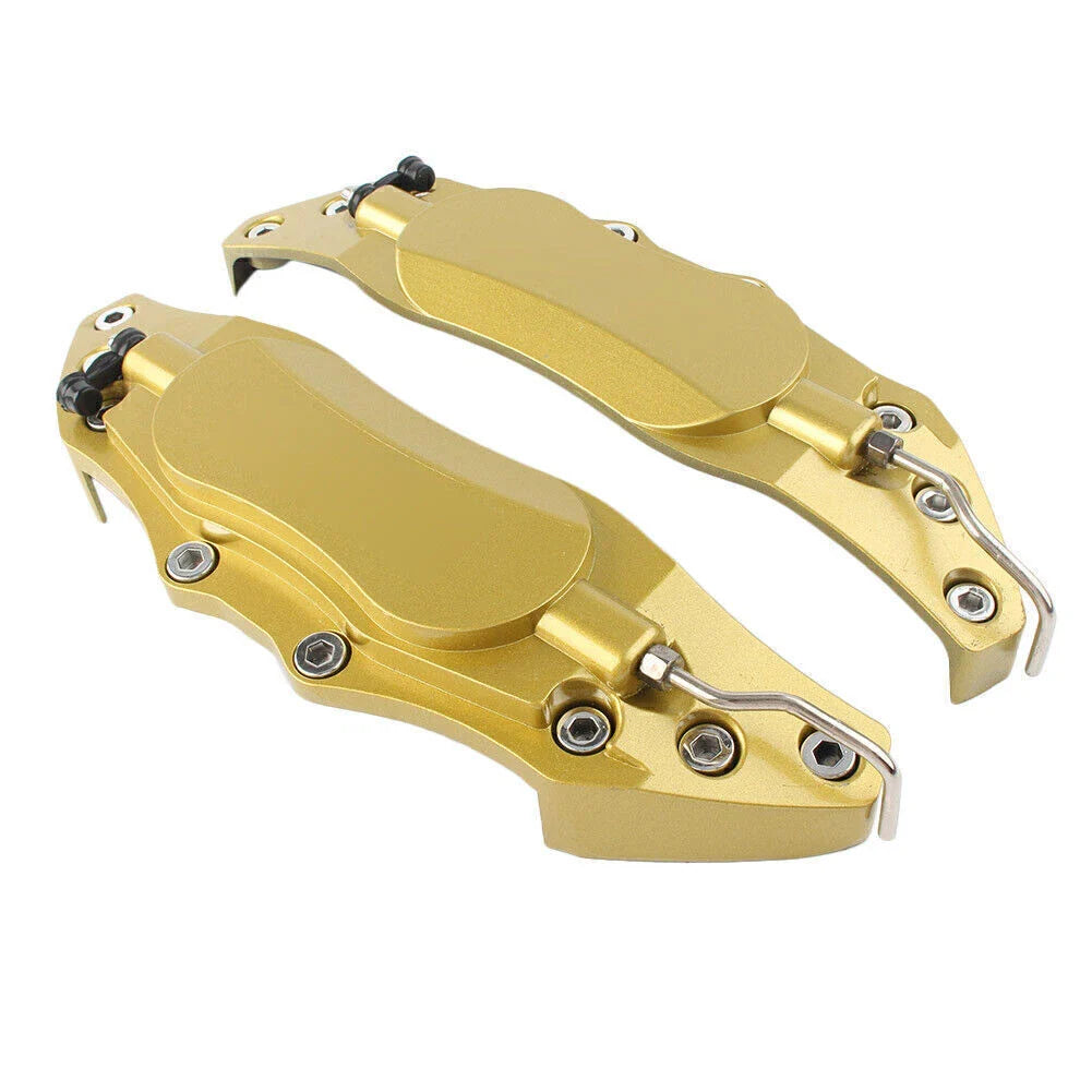 3D Metal Brake Caliper Covers Large Gold for Universal Car (18''+)