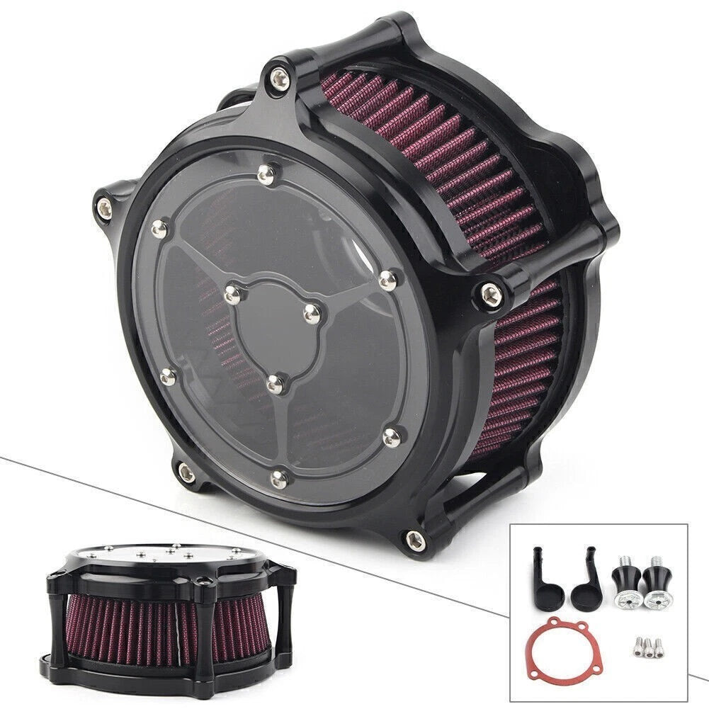 8pc Chrome Gauge Bezel Trim Mount Plate for Harley Touring Electra Glide (2014–2023)
