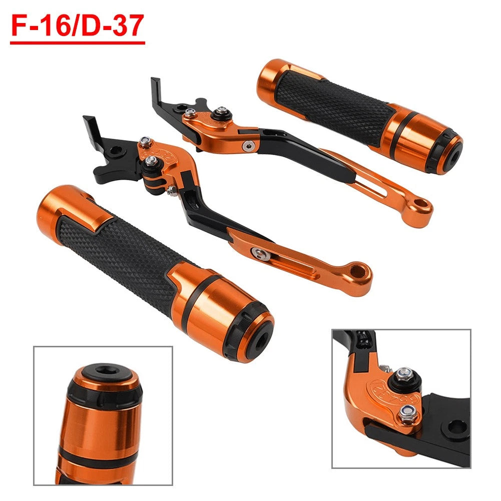 Set of 2 Orange Brake Clutch Levers for BMW F650GS (2002–2007)