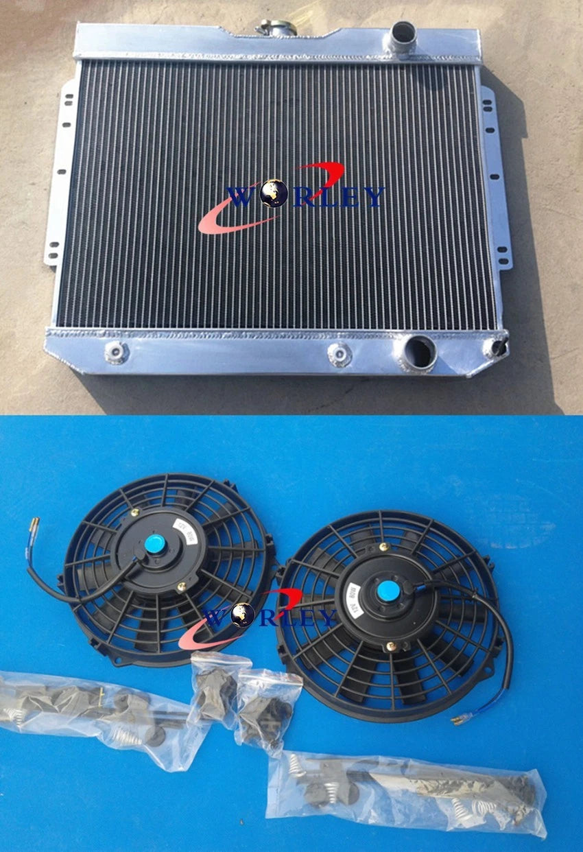3 Row Aluminum Radiator with Fan for Chevy Impala/Biscayne (1959–1965)