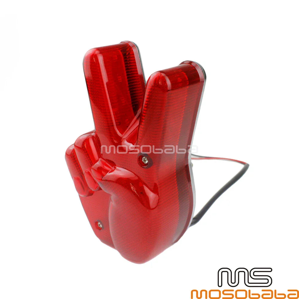 Red Rear Brake Tail Light LED Lights for Harley Bad Boy