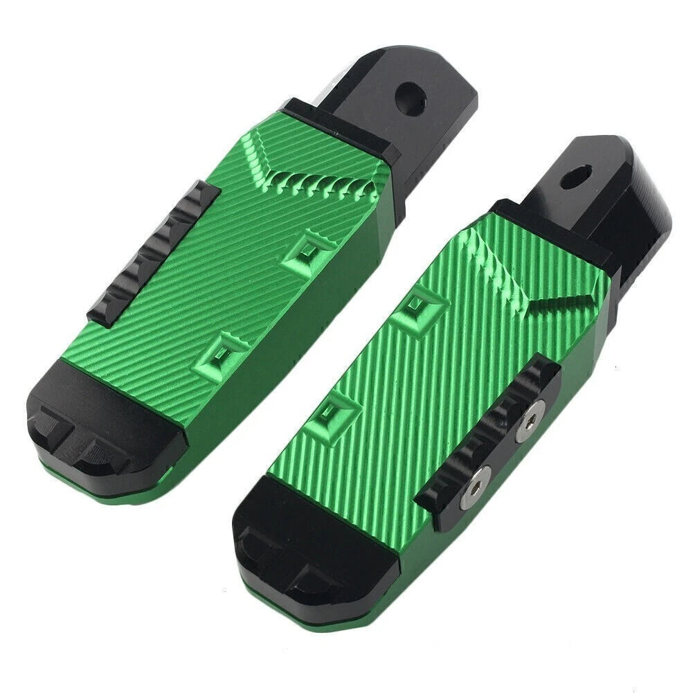 Rear Passenger Footrests Foot Pegs Pedal Pads for Yamaha YZF R1 R6 R1M R1S (2015–2023) Green
