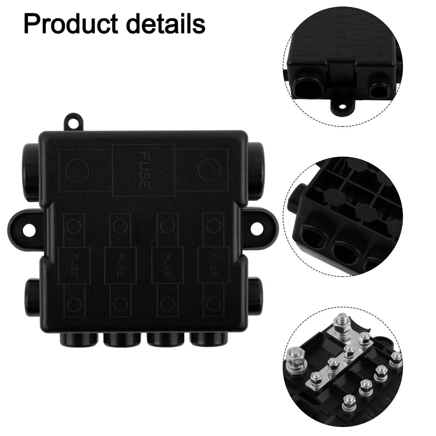 Dual Voltage Power Distribution Box for Mega Midi Fuses