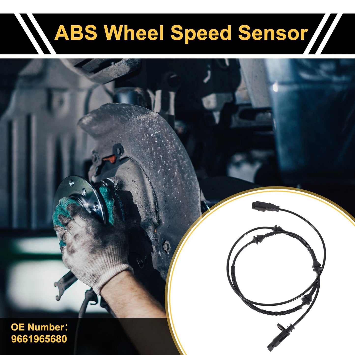 ABS Wheel Speed Sensor No. 9661965680 for Ford Mustang (2015–2023) Front Right